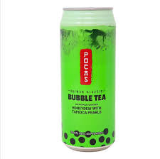 Pocas bubble tea . Honeydew with tapioca pearls