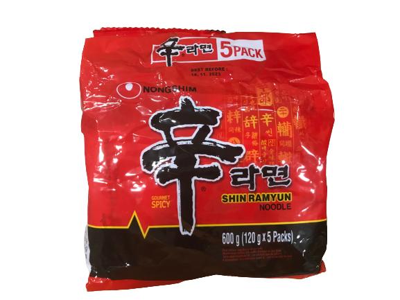 Nongshim Shin Ramyun RamenNoodles (5 Pack)