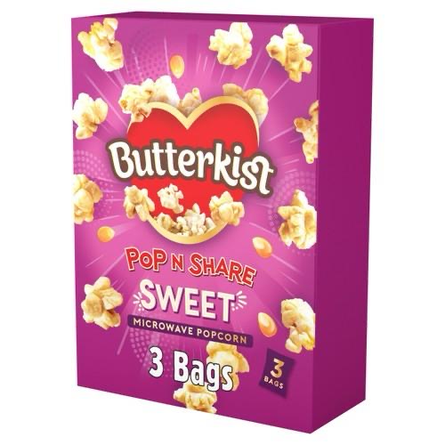 Butterkist popcorn pop n share sweet