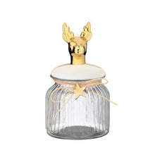 Reindeer Glass Jar
