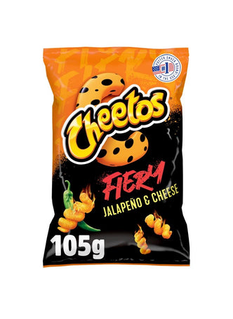 Cheetos fiery jalapeño and cheese