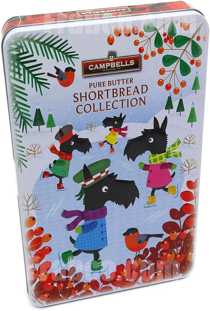 Campbells Pure Butter Scottish Shortbread Collection 500g Decorative Christmas Tin