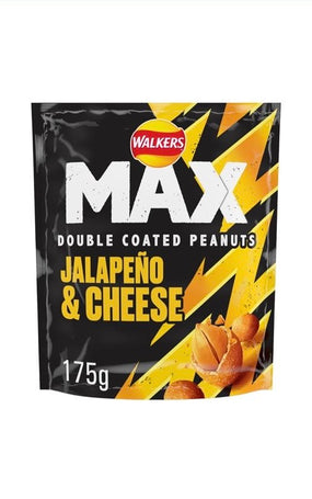 Walkers max double coated peanuts jalapeño and cheese