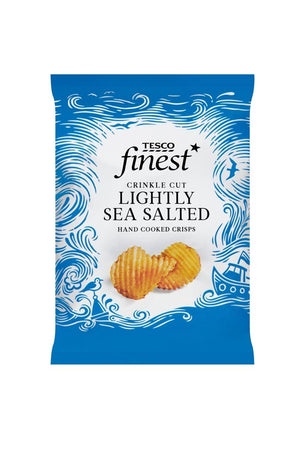 Tesco finest crinkle cut lightly sea salted
