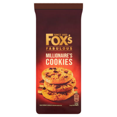 Fox's Fabulous Limited Edition Millionaire's Cookies 180g
