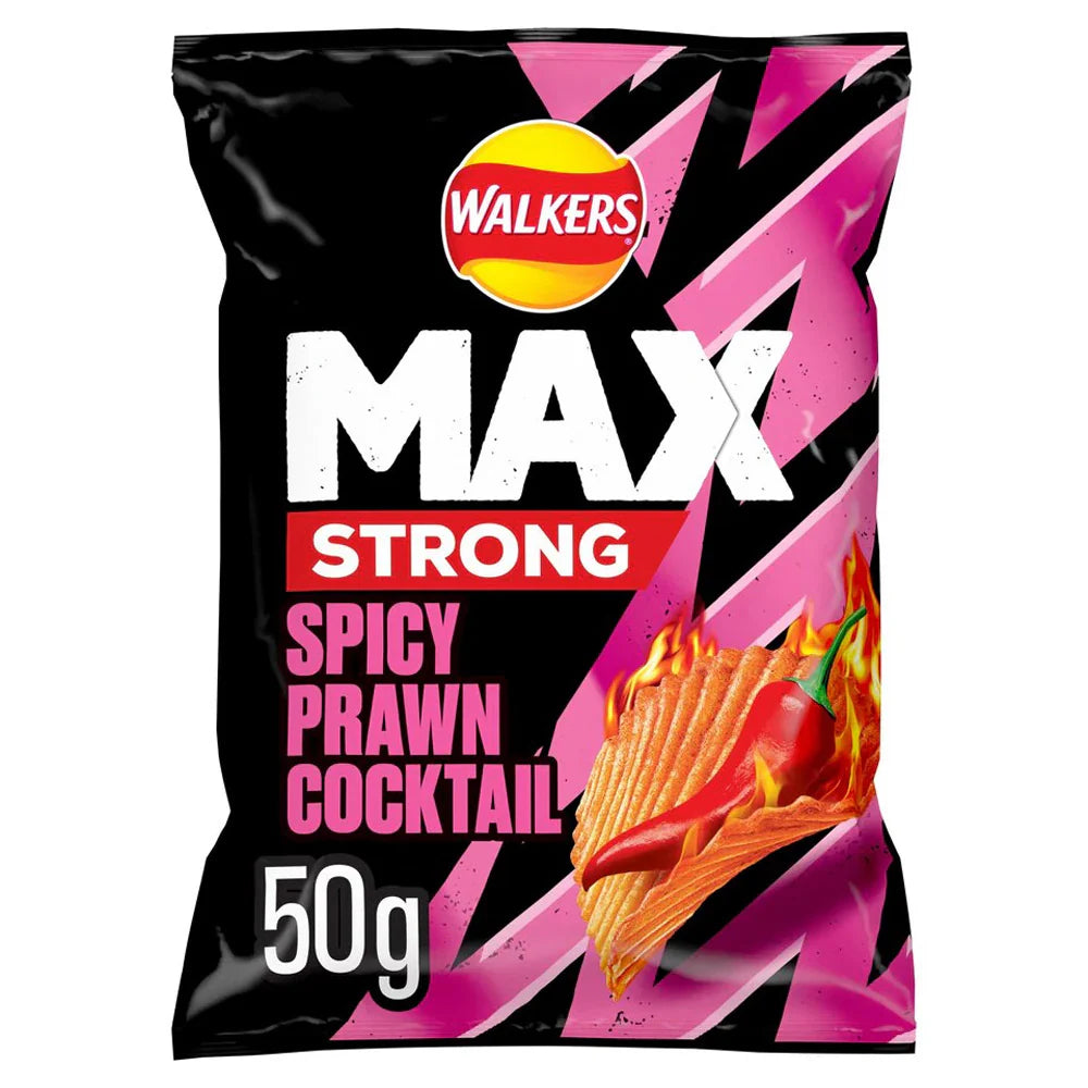 Walkers Max strong spicy prawn cocktail