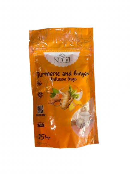 Ndozi tumeric and ginger infusion bags