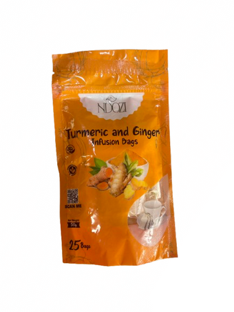 Ndozi tumeric and ginger infusion bags