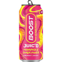 Boost energy pineapple and guava punch drink