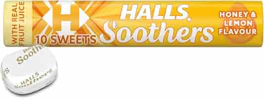 Halls soothers honey and lemon flavor