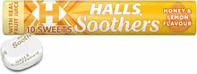 Halls soothers honey and lemon flavor