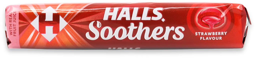 Halls soothers strawberry flavor