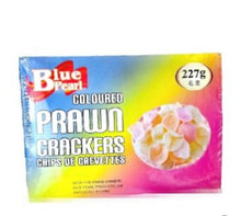 Blue pearl colored prawn crackers