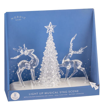 Magical Light Up Musical Stag Scene