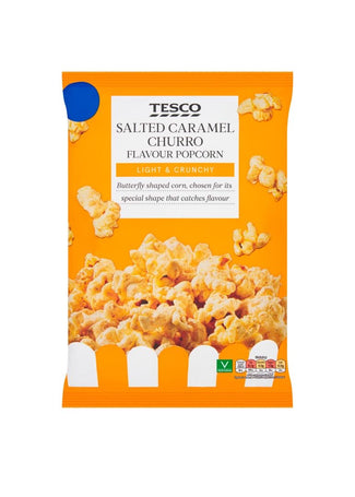 Tesco salted caramel churro flavored popcorn