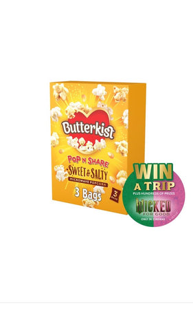 Butterkist popcorn sweet and salty