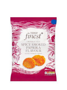 Tesco finest crinkle cut spicy smoked paprika flavor