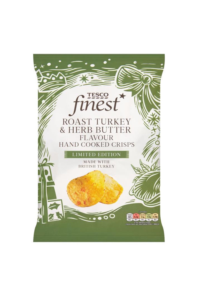 Tesco finest roast turkey and herb butter flavor