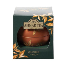 SPLENDID CEYLON BLACK TEA IN A DECORATIVE BAUBLE-SHAPED TIN AHMAD TEA 30G