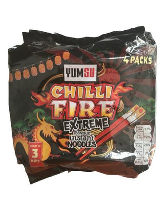 Yumsu Chili Fire Extreme Flavour Instant Noodles