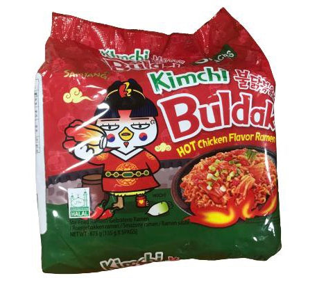 Kimchi Buldak Hot Chicken Flavour Ramen Noodles