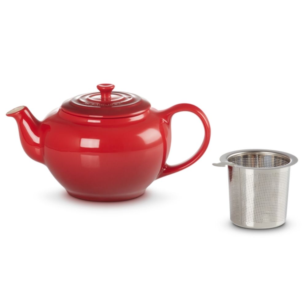 Le Creuset Stone Ware Tea Pot RED OMBRÉ Tea Pot Only